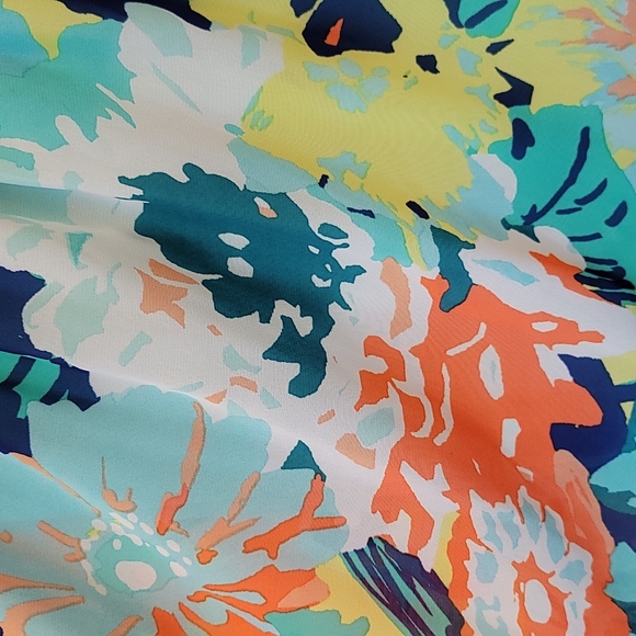 high-low sun dress, casual or formal, size 7/8, floral, criss cross back - Picture 14 of 15